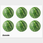 Wassermelone Runder Aufkleber (Blatt)
