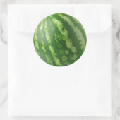 Wassermelone Runder Aufkleber (Tasche)