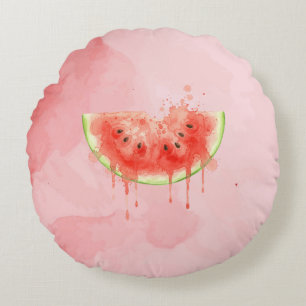 Wassermelone Rundes Kissen