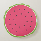 Wassermelone Rundes Kissen (Rückseite)