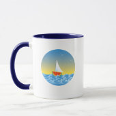 Wassermelone Sailboat Tasse (Links)