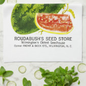 Wassermelone-Samen-Paket-Aufkleber Geschirrtuch (Gefaltet)