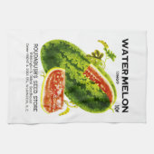 Wassermelone-Samen-Paket-Aufkleber Geschirrtuch (Horizontal)