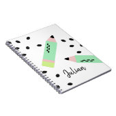 Wassermelone Samen zurück zur Schule Kinder Name Notizblock (Rechte Seite)