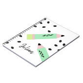 Wassermelone Samen zurück zur Schule Kinder Name Notizblock (Linke Seite)