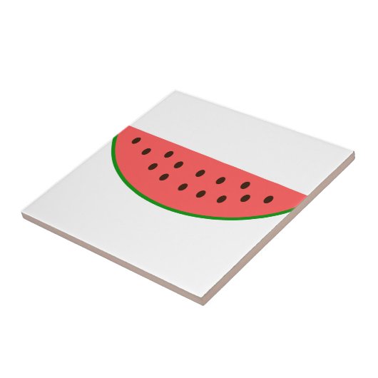 Wassermelone-Scheibe Fliese (Seite)