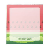 Wassermelone-Scheibe ohne nahtlosen Hintergrund Notizblock (Vorderseite)