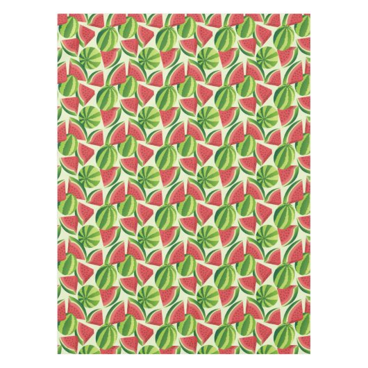 Wassermelone-Scheibe ohne nahtlosen Hintergrund Tischdecke (Vorderseite)