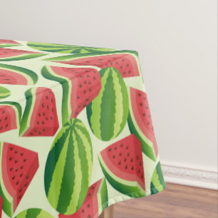 Wassermelone-Scheibe ohne nahtlosen Hintergrund Tischdecke