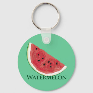 Wassermelone-Scheibe Schlüsselanhänger