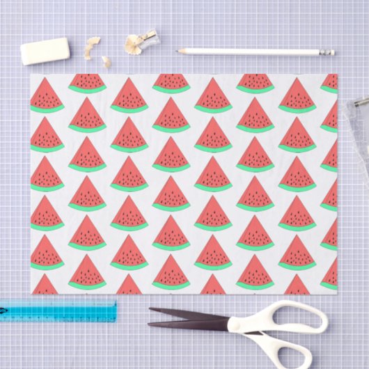 Wassermelone-Scheibe Seidenpapier (Handwerk)