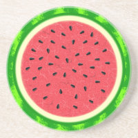 Wassermelone-Scheibe-Sommer-Frucht mit Rinde