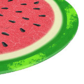 Wassermelone-Scheibe-Sommer-Frucht mit Rinde Schneidebrett (Ecke)
