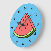 Wassermelone-Scheibe-Uhr Große Wanduhr (Winkel)