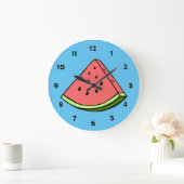 Wassermelone-Scheibe-Uhr Große Wanduhr (Zuhause)