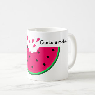Wassermelone Scheiben. Einer in einer Melone! Dein Kaffeetasse