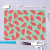 Wassermelone Scheiben Muster Frucht Seidenpapier (Handwerk)