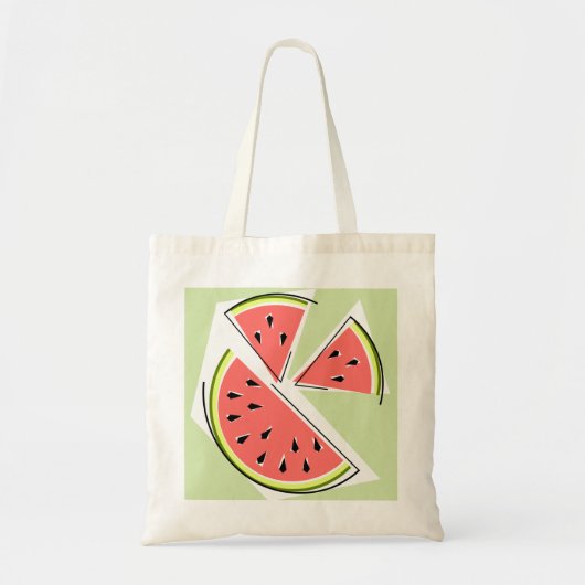 Wassermelone Scheiben Tasche grün (Vorne)
