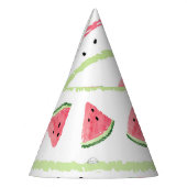 Wassermelone Scheiben: Wasserfarbe gestrichen Naht Partyhütchen (Links)