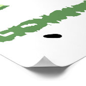 Wassermelone Scheiben: Wasserfarbe gestrichen Naht Poster (Ecke)