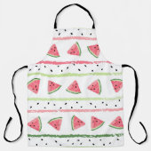 Wassermelone Scheiben: Wasserfarbe gestrichen Naht Schürze (Vorderseite)