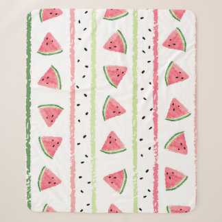 Wassermelone Scheiben: Wasserfarbe gestrichen Naht Sherpadecke