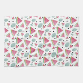 Wassermelone Scheiben Wasserfarbe Handgestrichen Geschirrtuch (Horizontal)