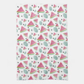 Wassermelone Scheiben Wasserfarbe Handgestrichen Geschirrtuch (Vertikal)