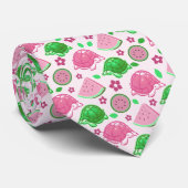 Wassermelone-Schildkröte-Muster Krawatte (Gerollt)