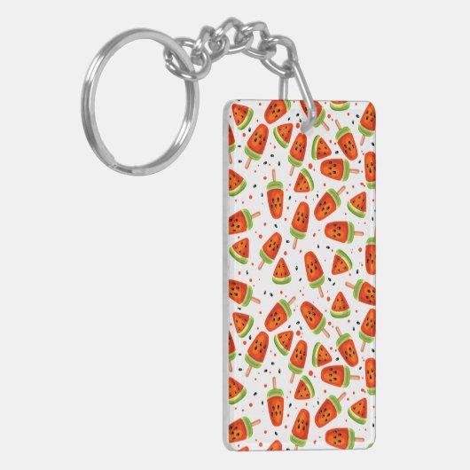 Wassermelone Schlüsselanhänger (Vorderseite links)