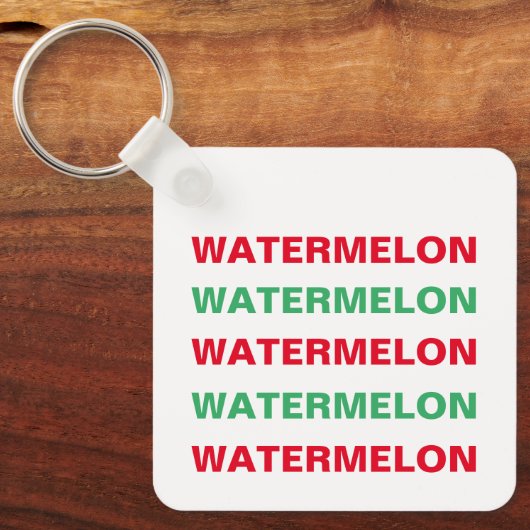 Wassermelone Schlüsselanhänger (Vorderseite)