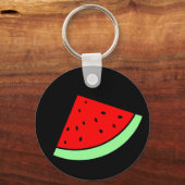 Wassermelone-Schlüsselanhänger (DARK) Schlüsselanhänger (Vorderseite)