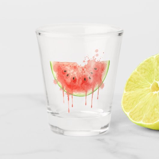 Wassermelone Schnapsglas (Vorderseite)