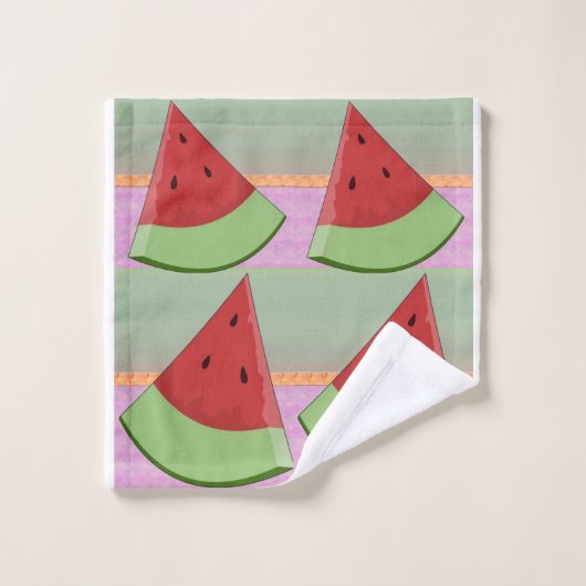 Wassermelone schneidet dekoratives badhandtuch set (Waschlappen)