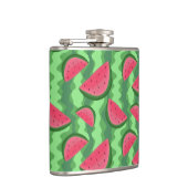 Wassermelone schneidet Muster Flachmann (Rechts)