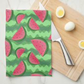 Wassermelone schneidet Muster Handtuch (Viertel Falte)