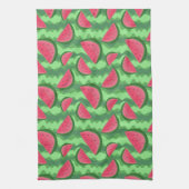 Wassermelone schneidet Muster Handtuch (Vertikal)