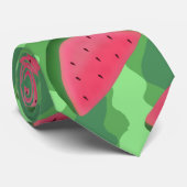 Wassermelone schneidet Muster Krawatte (Gerollt)
