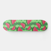 Wassermelone schneidet Muster Skateboard (Horizontal)