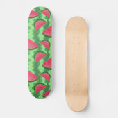 Wassermelone schneidet Muster Skateboard (Vorderseite)