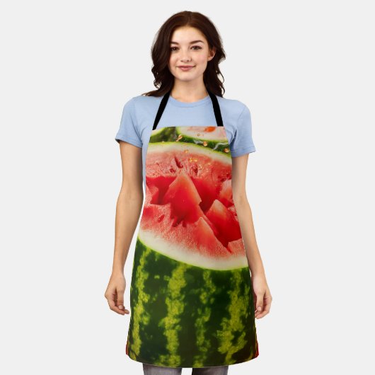 Wassermelone Schürze (Getragen)
