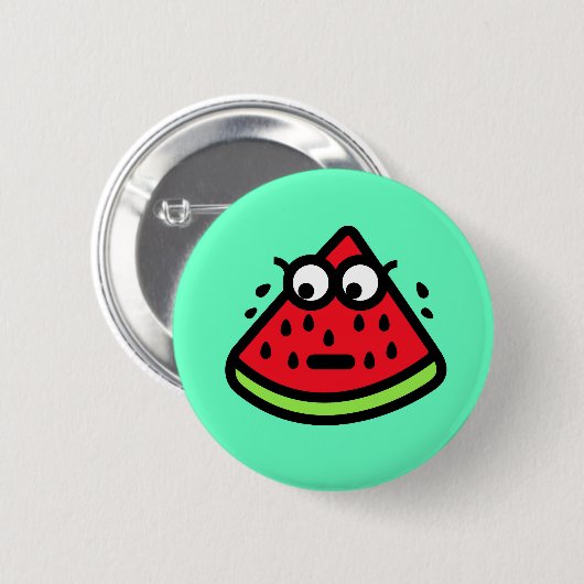 Wassermelone-Schweiß Button (Vorne & Hinten)
