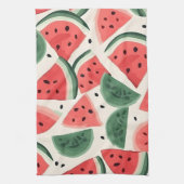 Wassermelone Seamless Muster Hintergrund Geschirrtuch (Vertikal)