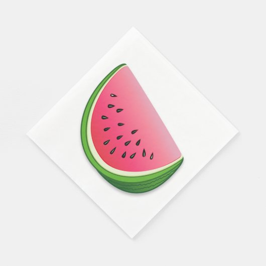 Wassermelone Serviette (Ecke)