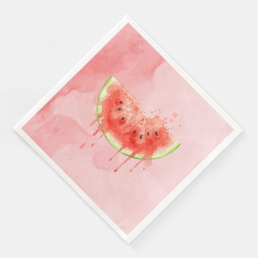 Wassermelone Serviette (Ecke)