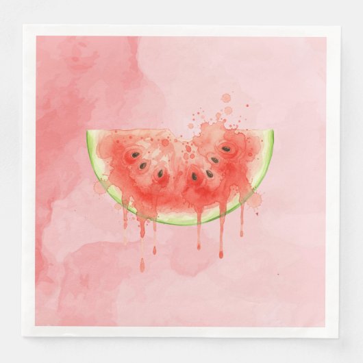 Wassermelone Serviette (Vorderseite)