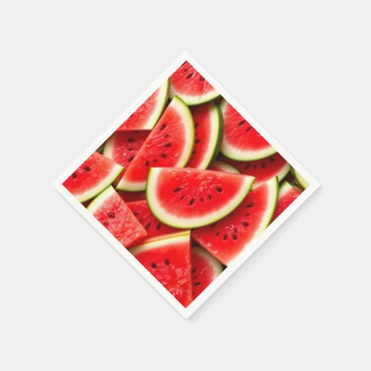 Wassermelone Serviette (Ecke)