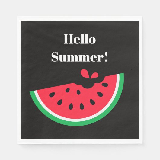 Wassermelone Serviette (Vorderseite)