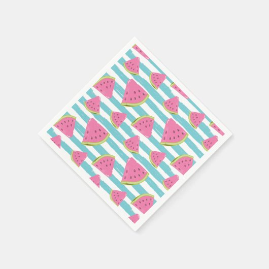 Wassermelone Serviette (Ecke)