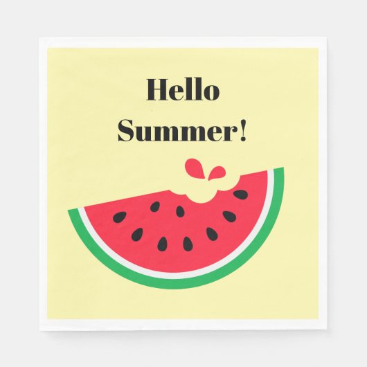 Wassermelone Serviette (Vorderseite)